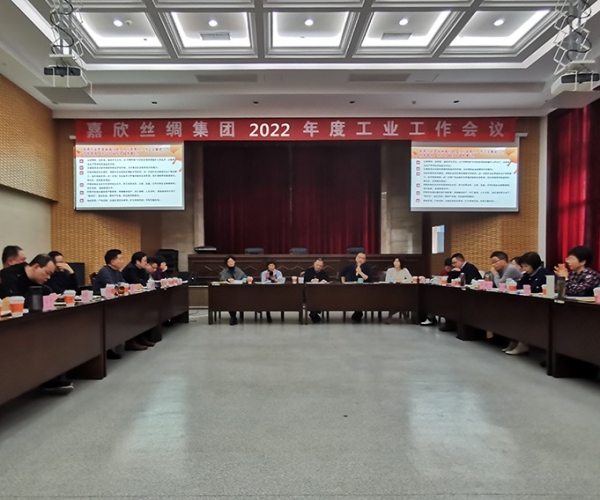 尊龙凯时丝绸召开集团2022年度工业事情聚会