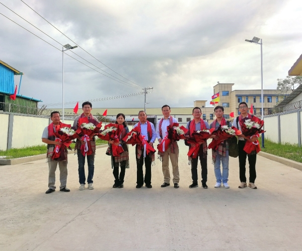 嘉兴市政协盛全生副主席一行调研尊龙凯时丝绸（柬埔寨）工业园